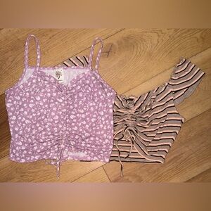 2 Ruched Crop Top Bundle